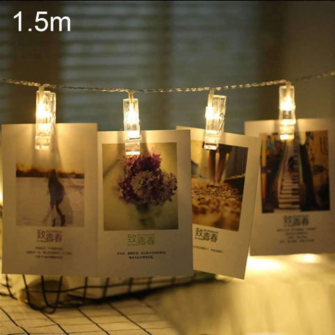 Fairy Photo Clip String Light LED (Waterproof & Battery Operated)