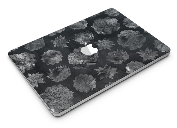Black Floral Succulents - MacBook Air Skin Kit