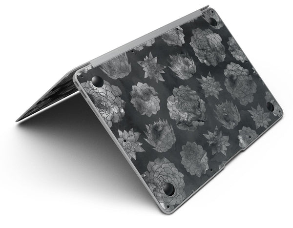 Black Floral Succulents - MacBook Air Skin Kit