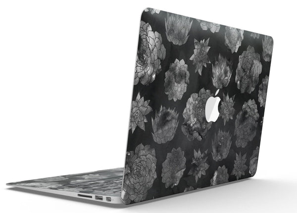 Black Floral Succulents - MacBook Air Skin Kit
