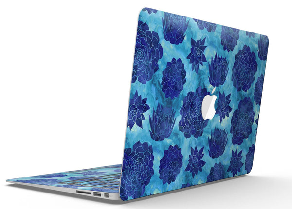 Blue Floral Succulents - MacBook Air Skin Kit